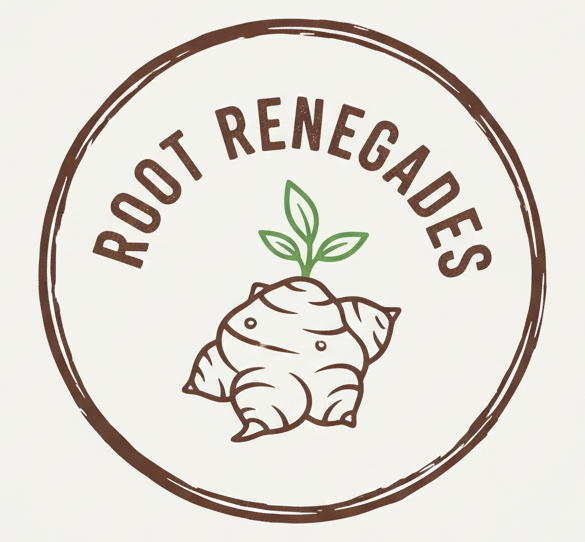 Root Renegades Logo. Everything Sunchokes. Canada